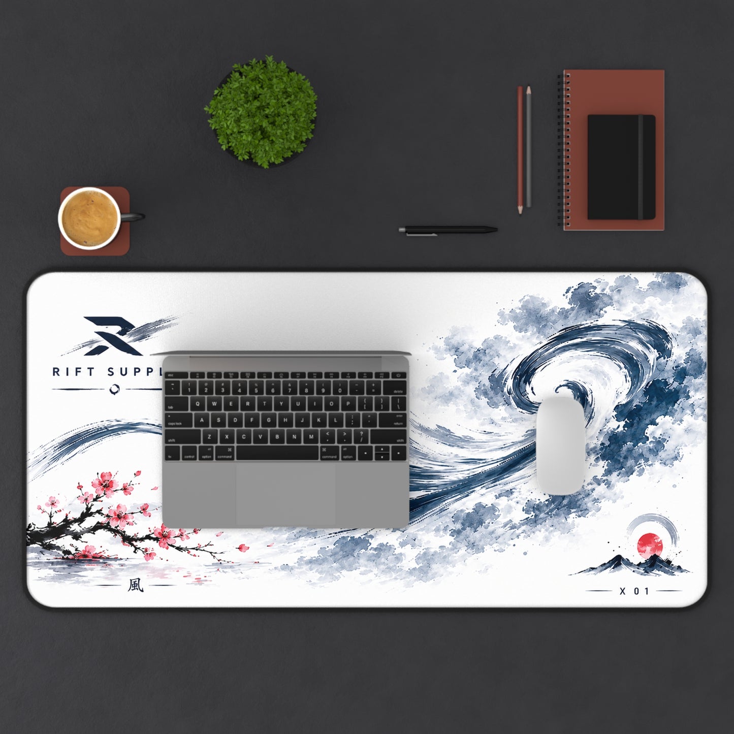 Blossom Wave Desk Mat