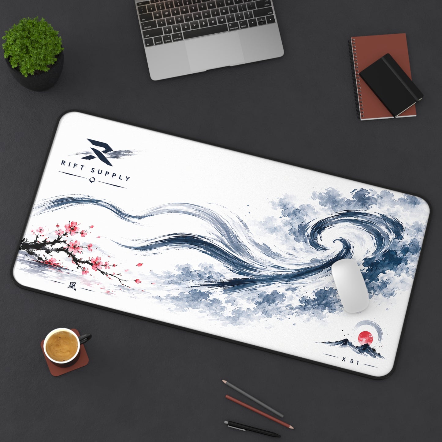 Blossom Wave Desk Mat